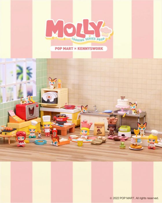 Pop Mart 泡泡瑪特盲盒手辦 - MOLLY料理系列手辦道具