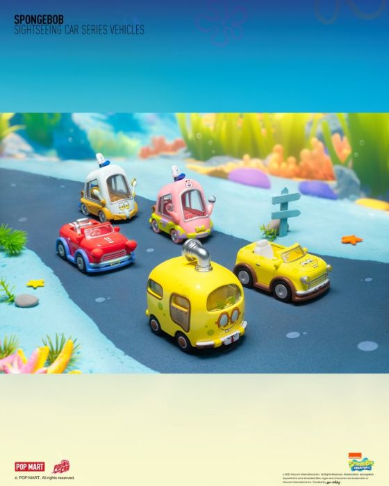 Pop Mart 泡泡瑪特盲盒手辦 - 海綿寶寶觀光小車系列