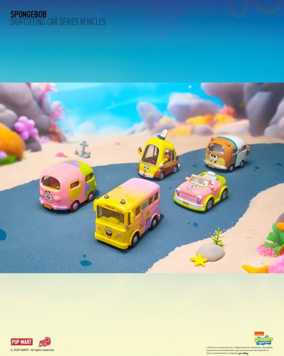 Pop Mart 泡泡瑪特盲盒手辦 - 海綿寶寶觀光小車系列