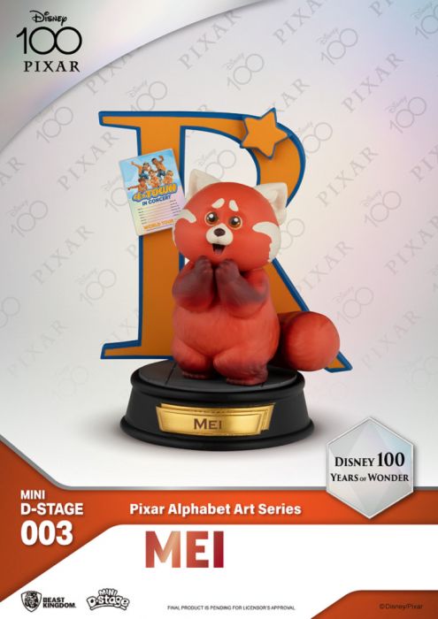 Beast Kingdom 迷你夢精選 Mini D-Stage 003 - 迪士尼百年慶典-PIXAR藝術文字系列 B款 (原盒6件)