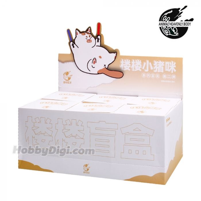 動物星球盲盒系列 - 樓樓小豬咪 胖胖貓系列 第2彈