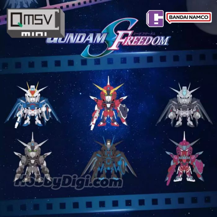 Bandai Namco 盲盒手辦 - QMSVmini 機動戰士高達SEED 自由系列