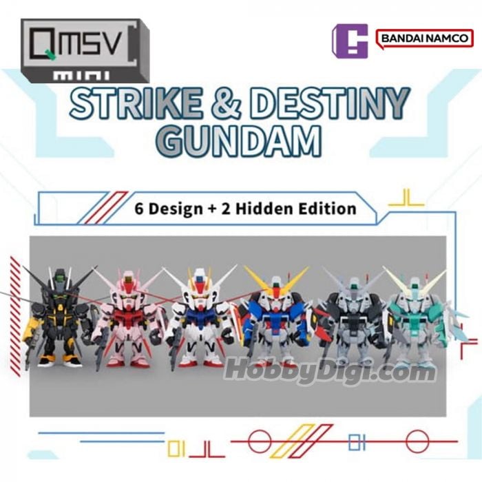 Bandai Namco 盲盒手辦 - QMSVmini 突擊高達 & 命運高達 系列