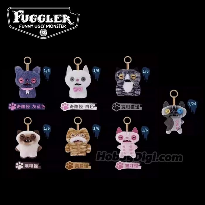 Fuggler 盲盒系列 - Fuggler 暗巷夜貓毛絨掛件列