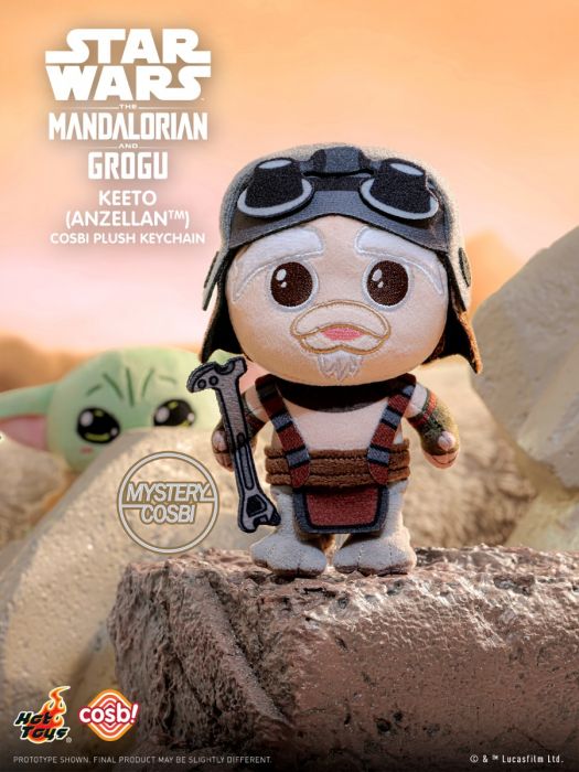 Hot Toys Cosbi 盲盒毛絨鎖匙扣系列 PPLU112N - 星際大戰 曼達洛人與古古系列