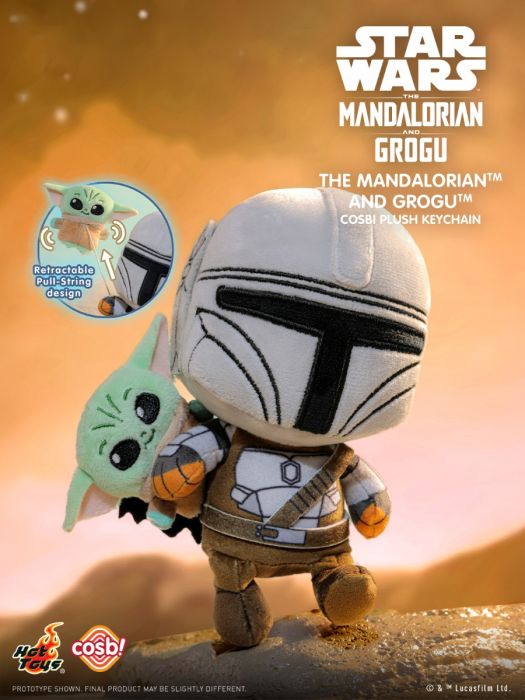 Hot Toys Cosbi 盲盒毛絨鎖匙扣系列 PPLU112N - 星際大戰 曼達洛人與古古系列