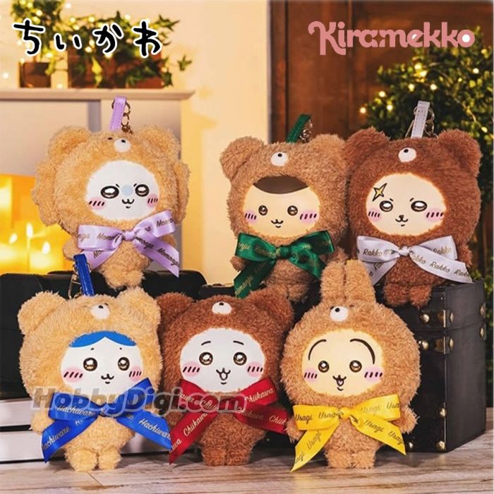 Kiramekko 盲盒 - Chiikawa 冬日限定搪膠小熊吊飾系列