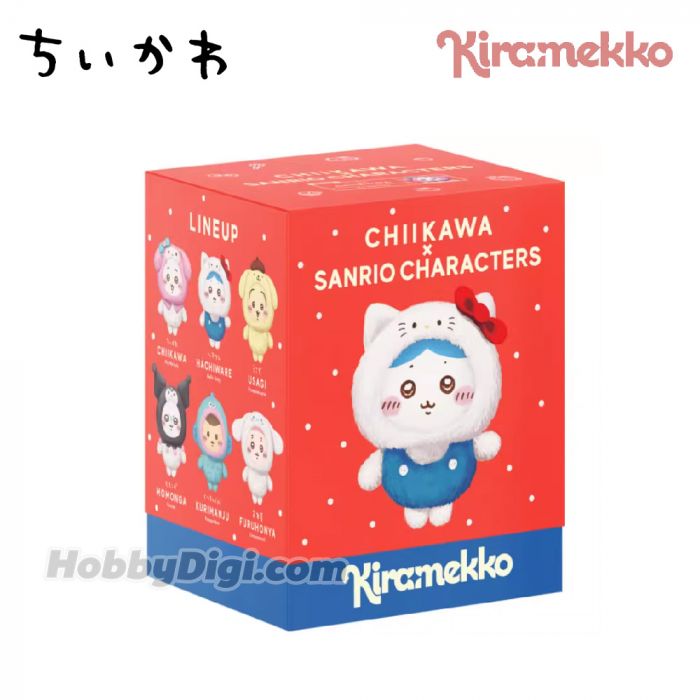 Kiramekko 盲盒 - Chiikawa X Sanrio 毛絨搪膠掛件系列