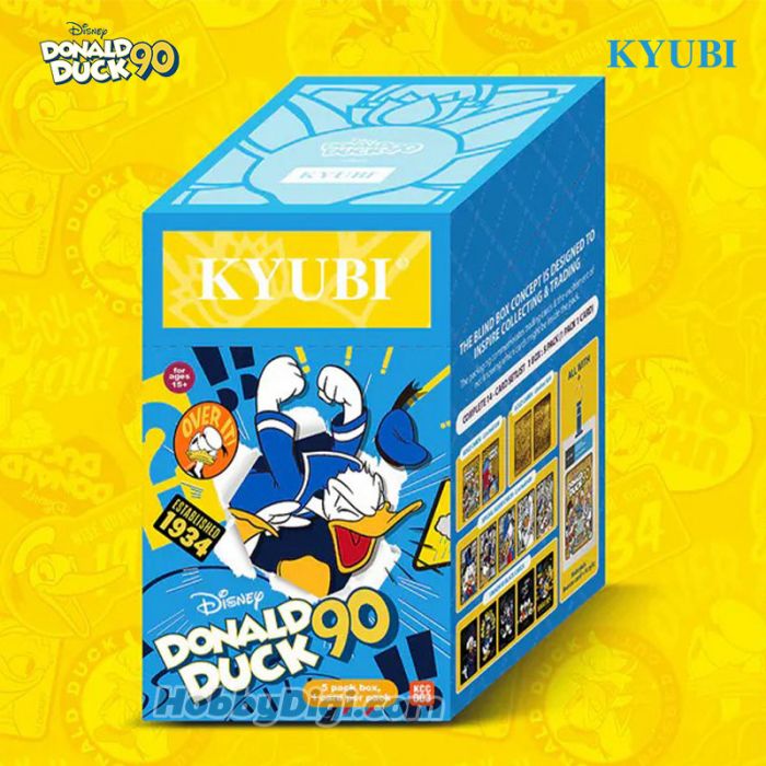 Kyubi 盲盒系列 -  Disney迪士尼 金屬收藏卡掛飾系列 3 唐老鴨90誕辰