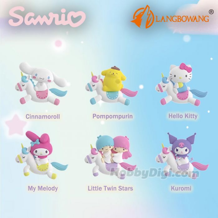 Langbowang 手辦系列 - Sanrio characters 旋轉木馬系列擺件