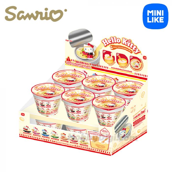 Mini Like 盲盒手辦 - Sanrio Hello Kitty 拉麵堂 啵啵萌趣豆系列