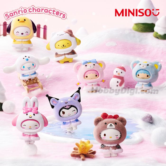 MINISO 名創優品盲盒手辦 - Sanrio 小斗篷植絨系列