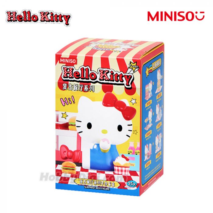 MINISO 名創優品盲盒手辦 - Sanrio Hello Kitty 復古餐廳系列
