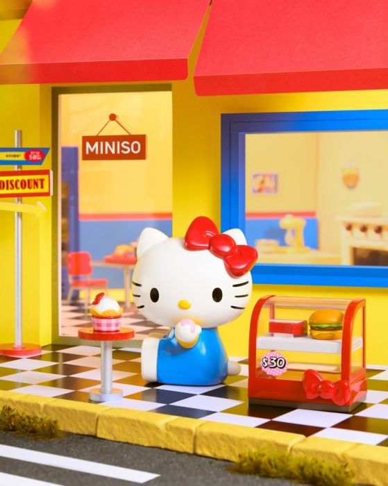 MINISO 名創優品盲盒手辦 - Sanrio Hello Kitty 復古餐廳系列