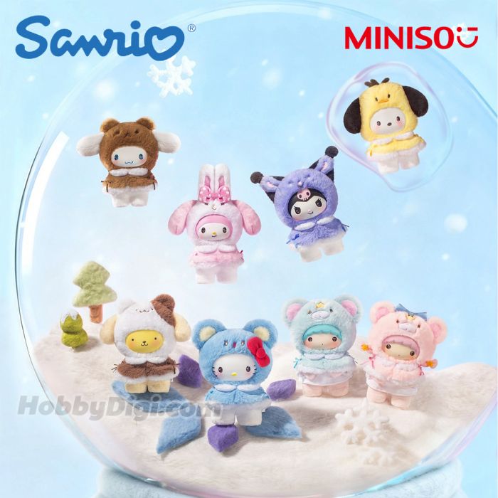 MINISO 名創優品盲盒手辦 - Sanrio 小斗篷毛絨搪膠公仔吊飾系列