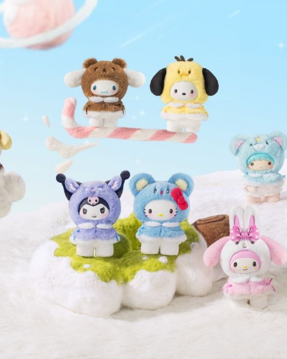 MINISO 名創優品盲盒手辦 - Sanrio 小斗篷毛絨搪膠公仔吊飾系列