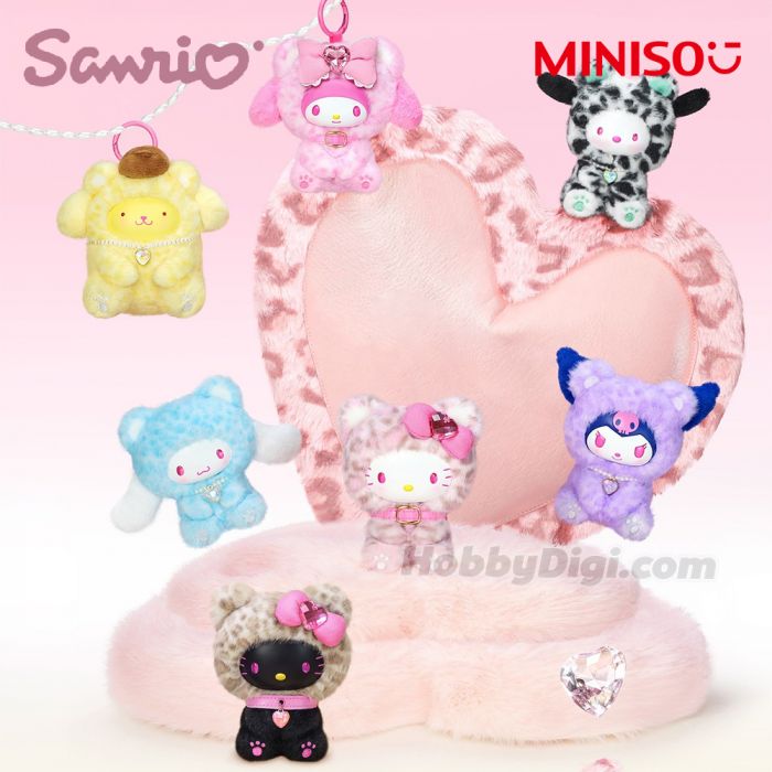 MINISO 名創優品盲盒手辦 - Sanrio 森动搪膠毛絨系列