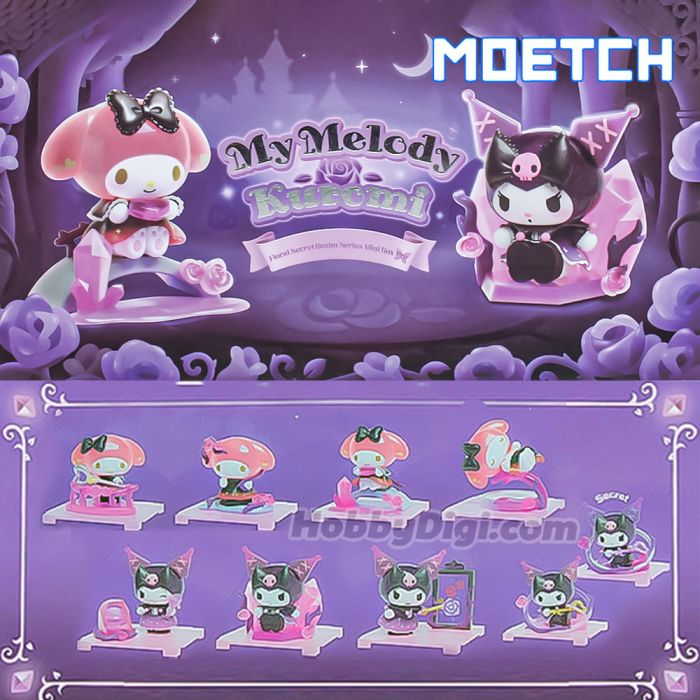 Moetch 盲盒手辦 - Sanrio My Melody & Kuromi 花蔓秘境系列