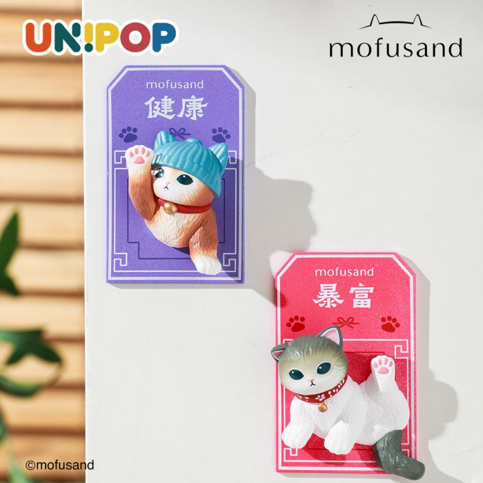 Mofusand 盲盒手辦 - Mofusand 鯊魚貓 好運連連磁石貼系列