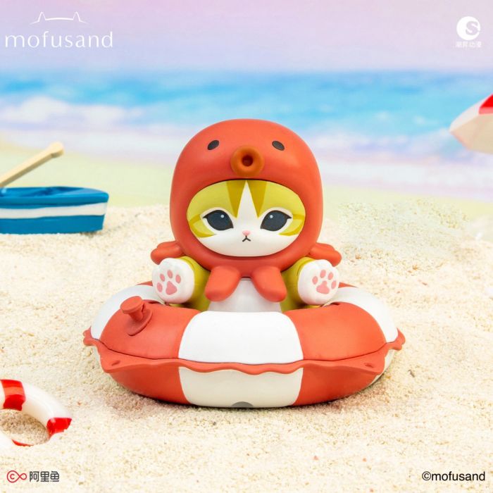 Mofusand 盲盒手辦 - Mofusand 鯊魚貓 游泳圈系列