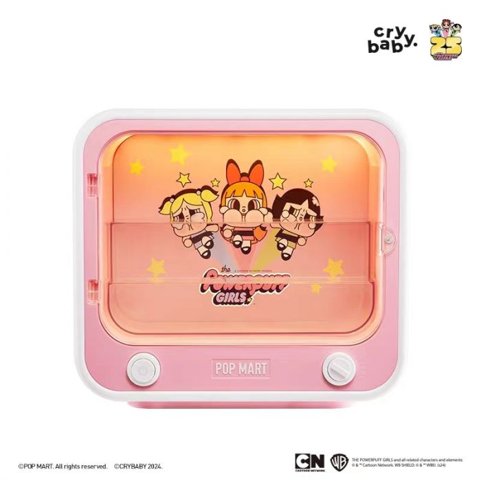Pop Mart 泡泡瑪特 - Crybaby 飛天小女警系列週邊 發光電視機展示盒