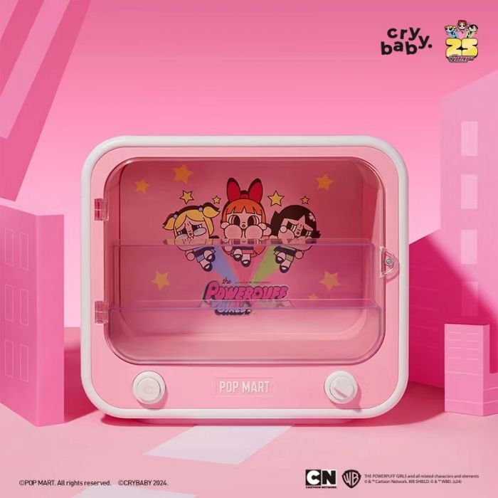 Pop Mart 泡泡瑪特 - Crybaby 飛天小女警系列週邊 發光電視機展示盒