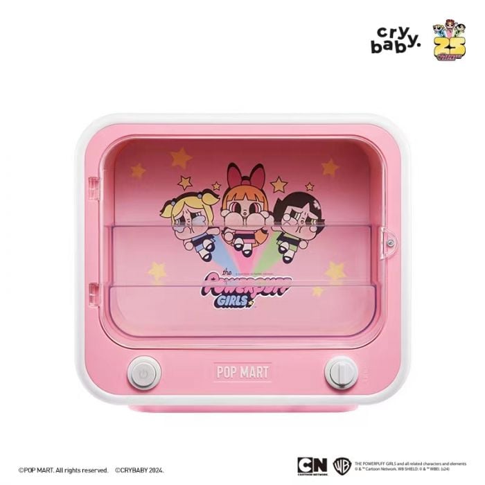 Pop Mart 泡泡瑪特 - Crybaby 飛天小女警系列週邊 發光電視機展示盒