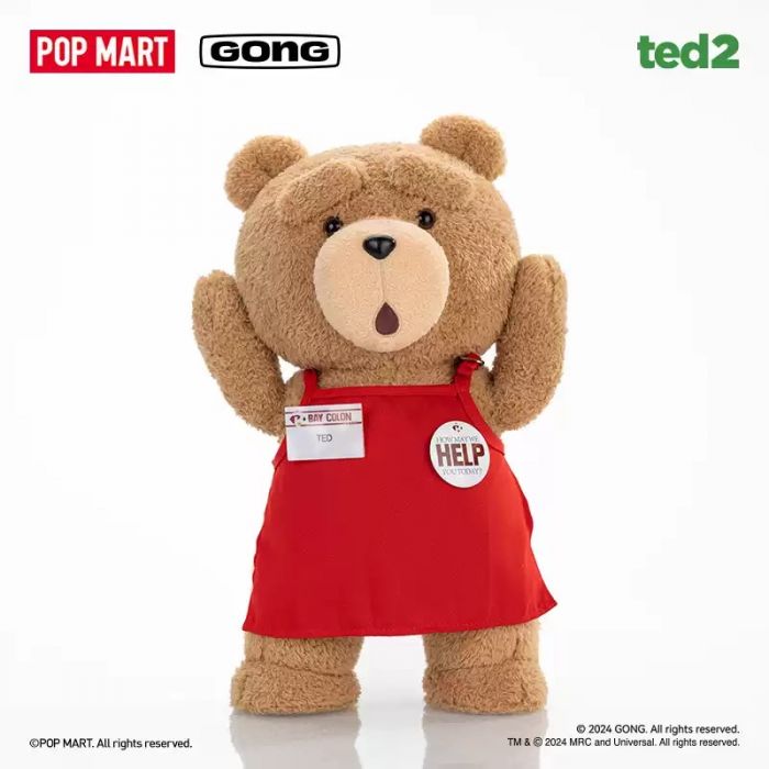 Pop Mart 泡泡瑪特 可動人偶系列 - Ted2 泰迪熊可動毛絨公仔
