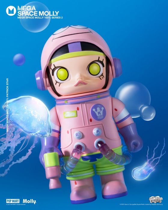 Pop Mart 泡泡瑪特盲盒手辦 - MEGA SPACE MOLLY 100% 周年系列 2-A