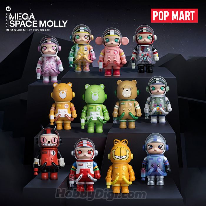 Pop Mart 泡泡瑪特盲盒手辦 - MEGA Space Molly 100% 周年系列 3