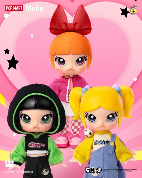 Pop Mart 泡泡瑪特盲盒可動人偶 - MOLLY x 飛天小女警系列