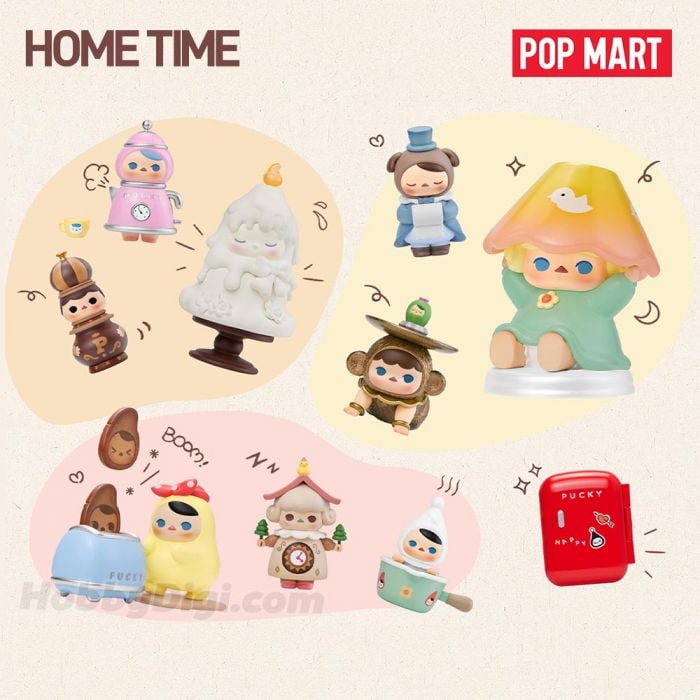 Pop Mart 泡泡瑪特盲盒手辦 - 華奇Pucky精靈宅家時光系列