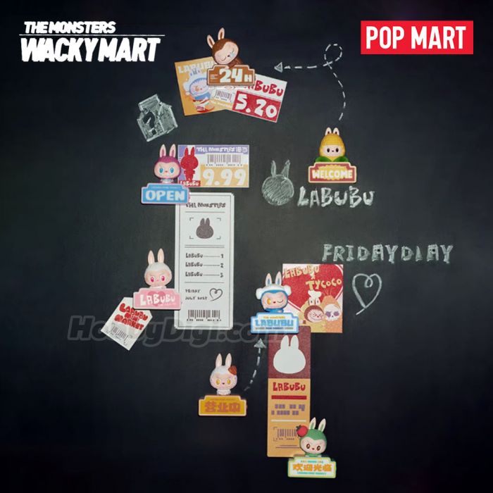 Pop Mart 泡泡瑪特盲盒手辦 - The Monster Labubu 古怪超市磁石貼系列