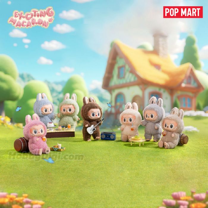 Pop Mart 泡泡瑪特盲盒搪膠毛絨掛件 - The Monsters Labubu 心動馬卡龍系列