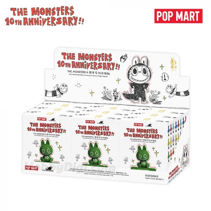 Pop Mart 泡泡瑪特盲盒手辦 - The Monsters Labubu 十週年系列 磁石貼