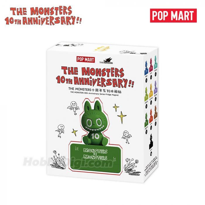 Pop Mart 泡泡瑪特盲盒手辦 - The Monsters Labubu 十週年系列 磁石貼