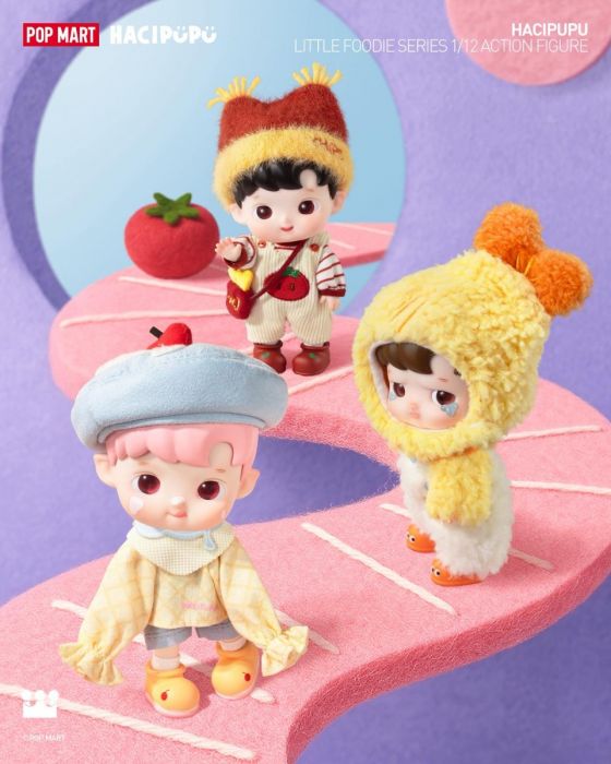 Pop Mart 泡泡瑪特盲盒 1/12可動公仔 - Hacipupu 小饞包系列