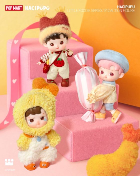 Pop Mart 泡泡瑪特盲盒 1/12可動公仔 - Hacipupu 小饞包系列