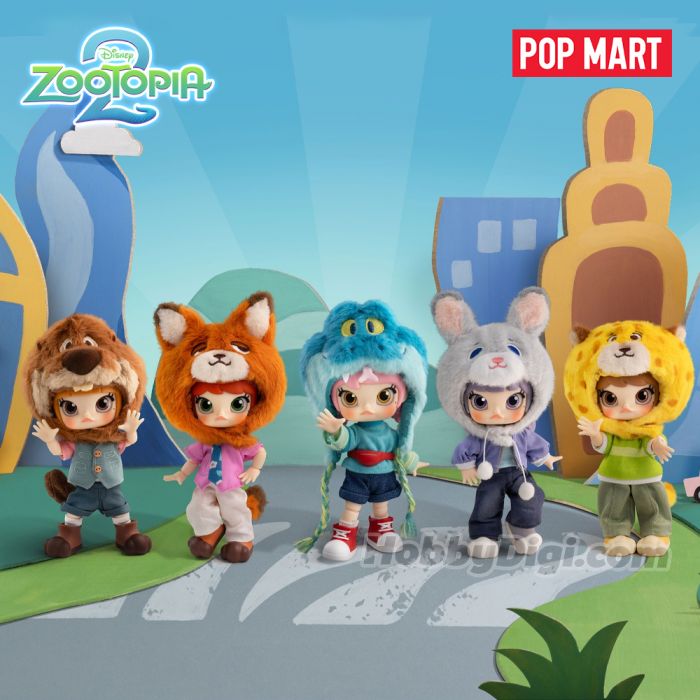 Pop Mart 泡泡瑪特盲盒 1/12可動公仔掛件 - MOLLY × 迪士尼 優獸大都會聯名系列