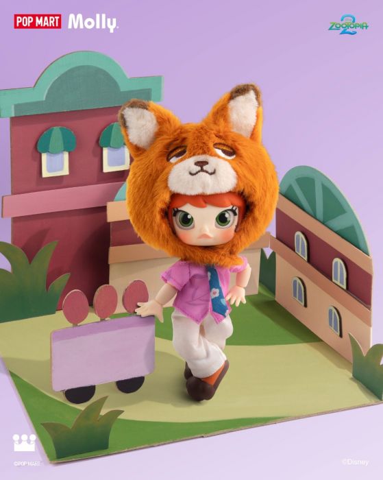 Pop Mart 泡泡瑪特盲盒 1/12可動公仔掛件 - MOLLY × 迪士尼 優獸大都會聯名系列