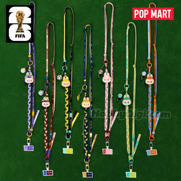 Pop Mart 泡泡瑪特盲盒週邊 - The Monster Labubu X FIFA 長繩掛飾系列