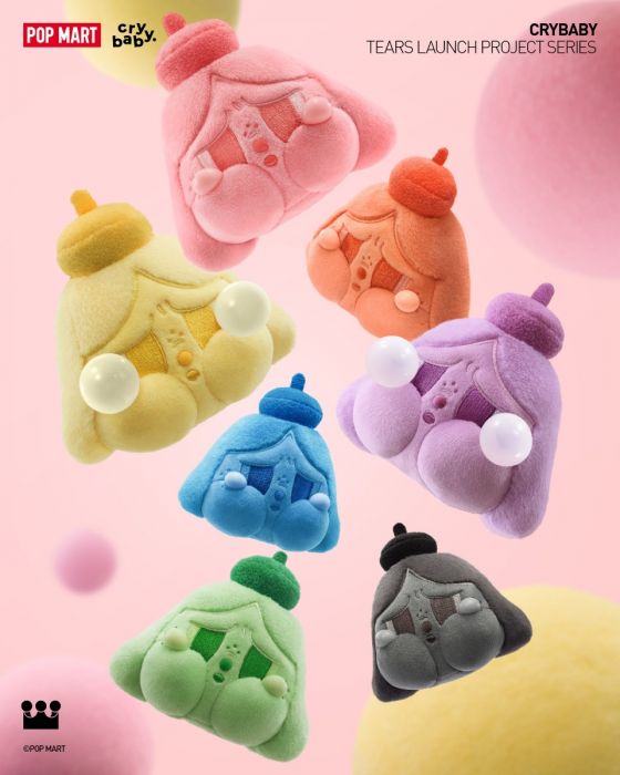 Pop Mart 泡泡瑪特盲盒毛絨掛件 - CRYBABY 眼淚發射計劃系列