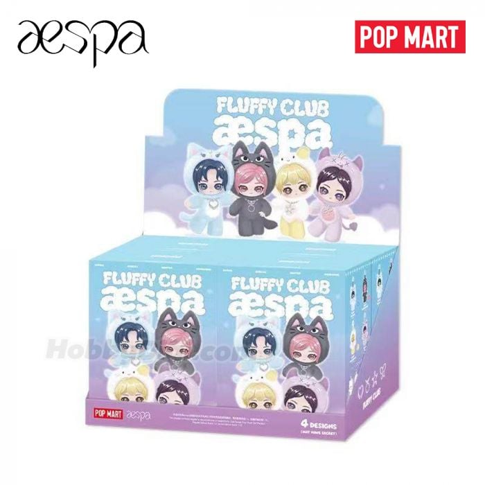 Pop Mart 泡泡瑪特盲盒搪膠毛絨掛件 - aespa 絨絨萌友系列
