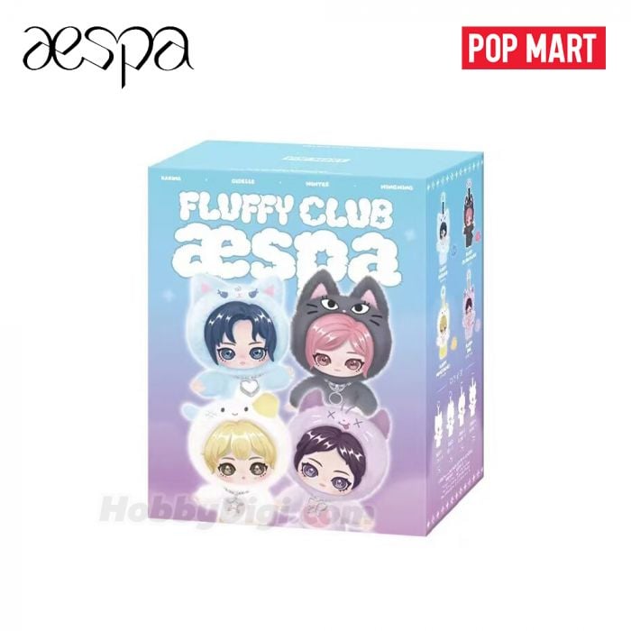 Pop Mart 泡泡瑪特盲盒搪膠毛絨掛件 - aespa 絨絨萌友系列