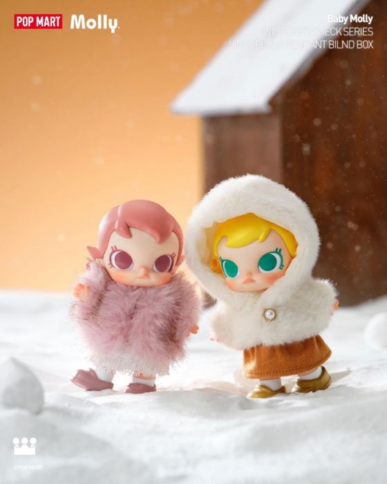 Pop Mart 泡泡瑪特盲盒搪膠毛絨掛件 - Baby Molly 積極入冬指南系列