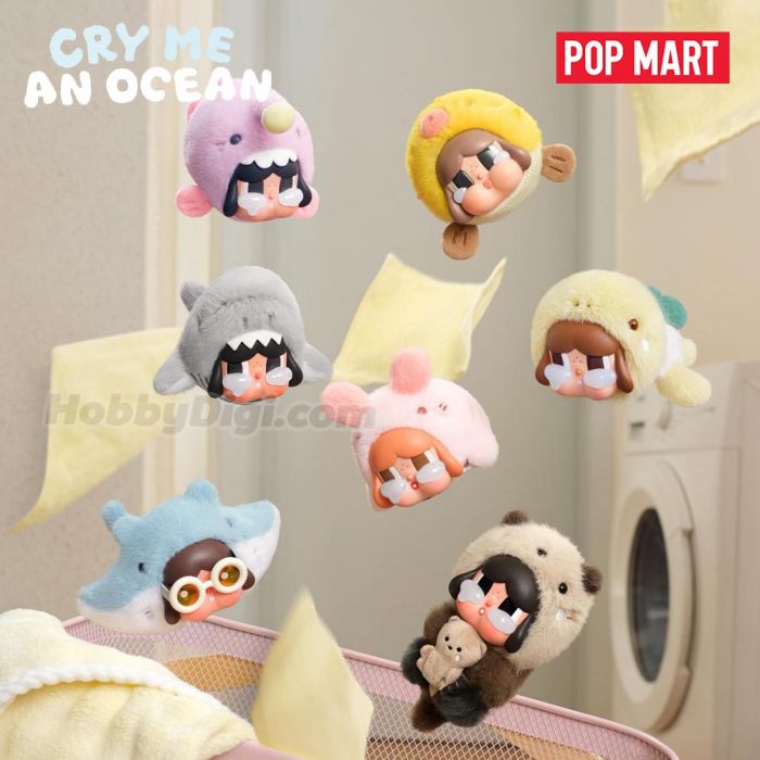 Pop Mart 泡泡瑪特盲盒搪膠毛絨掛件 - Crybaby 淚流成海系列