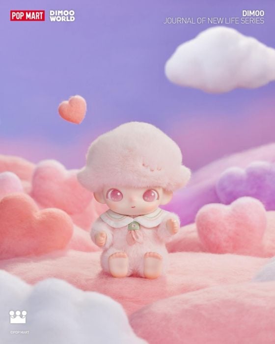 Pop Mart 泡泡瑪特盲盒搪膠毛絨掛件 - Dimoo 新生日記系列