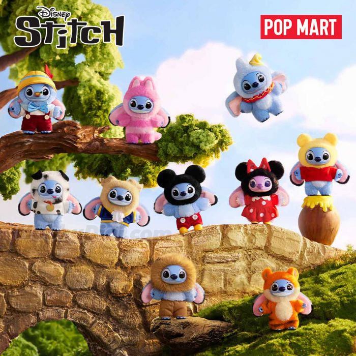 Pop Mart 泡泡瑪特盲盒搪膠毛絨掛件 - 迪士尼 史迪仔 穿越系列