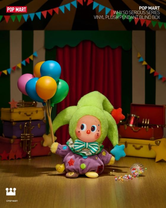 Pop Mart 泡泡瑪特盲盒搪膠毛絨掛件 - 萬聖節 Why So Serious系列