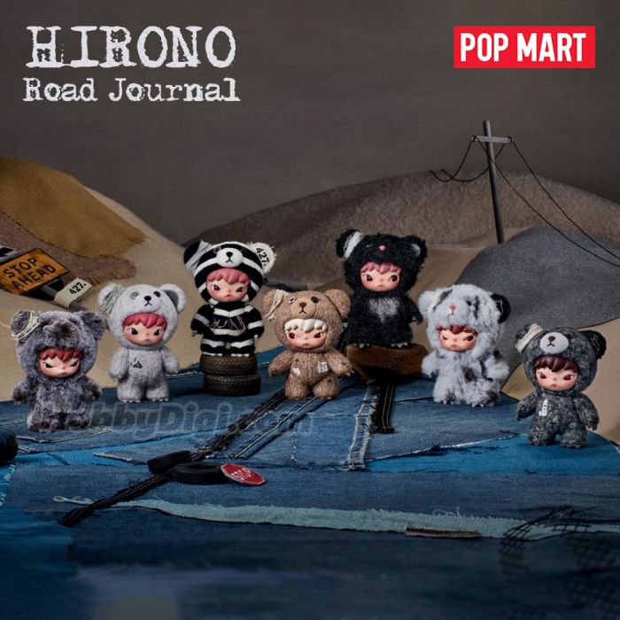 Pop Mart 泡泡瑪特盲盒搪膠毛絨掛件 - Hirono 公路日誌系列
